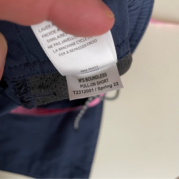 Toad & Co Men's Boundless Pull-On Short 7” Navy Size Large NWOT - Picture 8 of 9